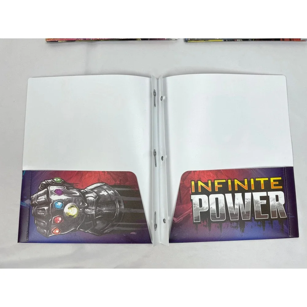 Marvel Avengers Infinity War 3 Prong Poly Folders Set Pockets
